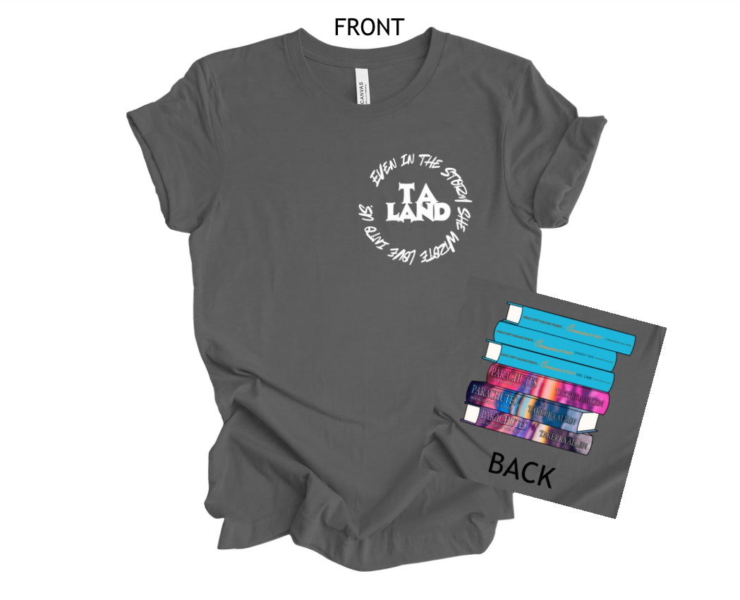 TA Land Book Stack Tshirt