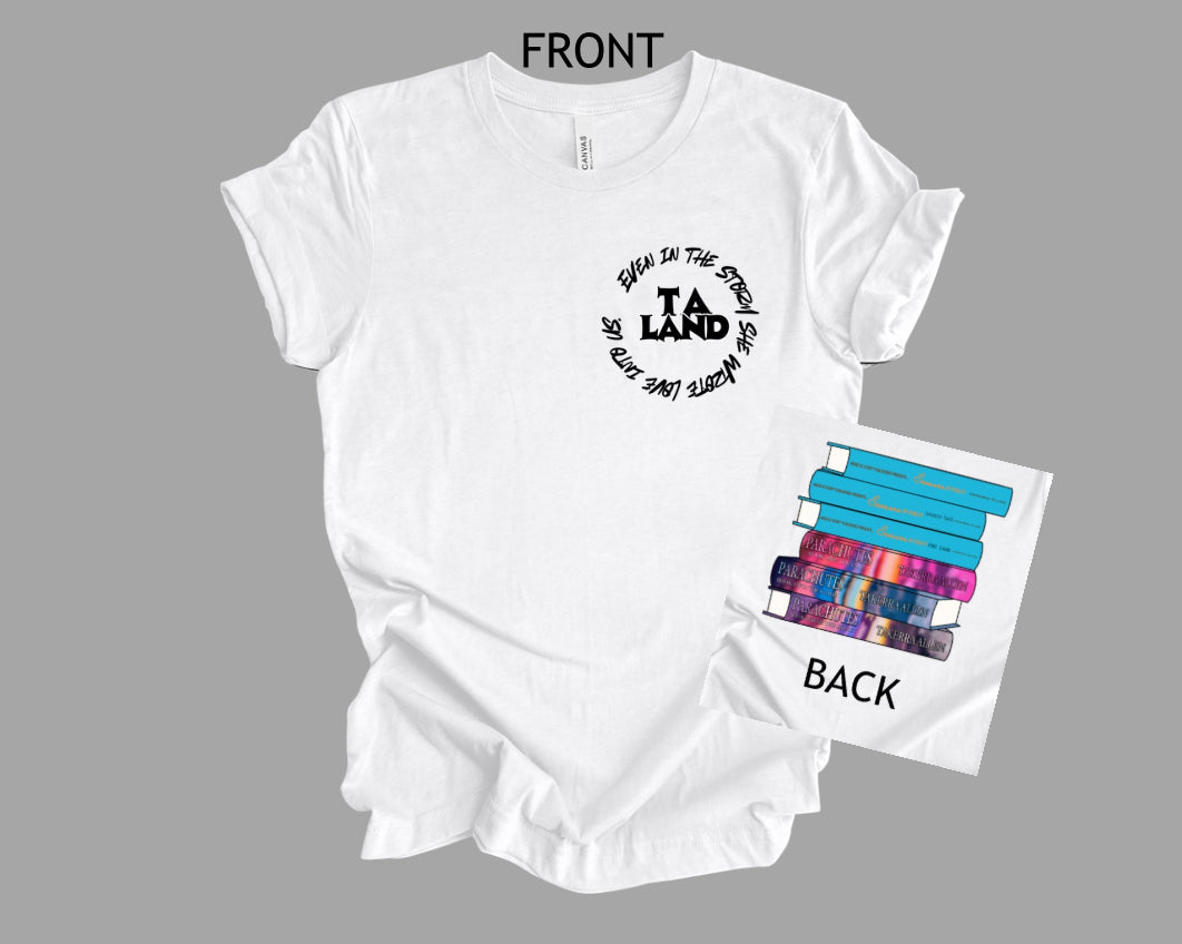 TA Land Book Stack Tshirt