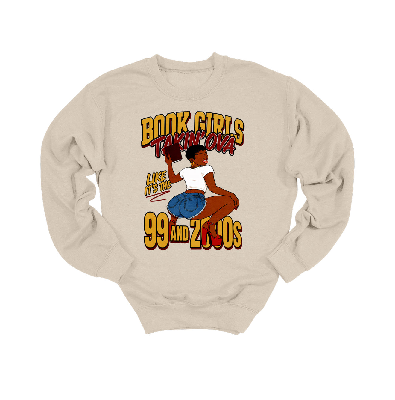 Book Girls Takin Ova Crewneck