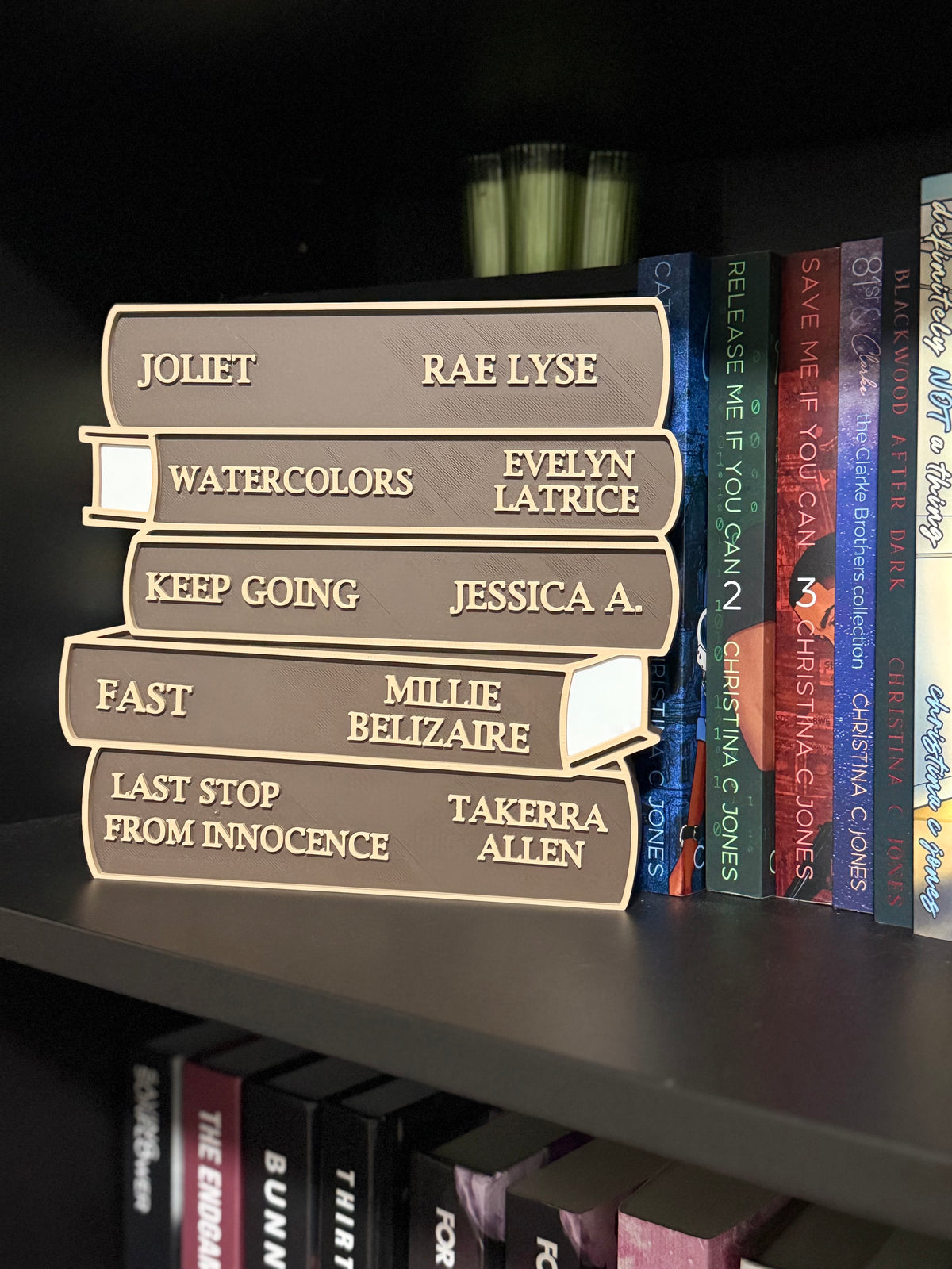 Custom Book Stack Sign