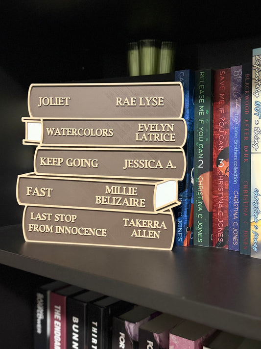 Custom Book Stack Sign