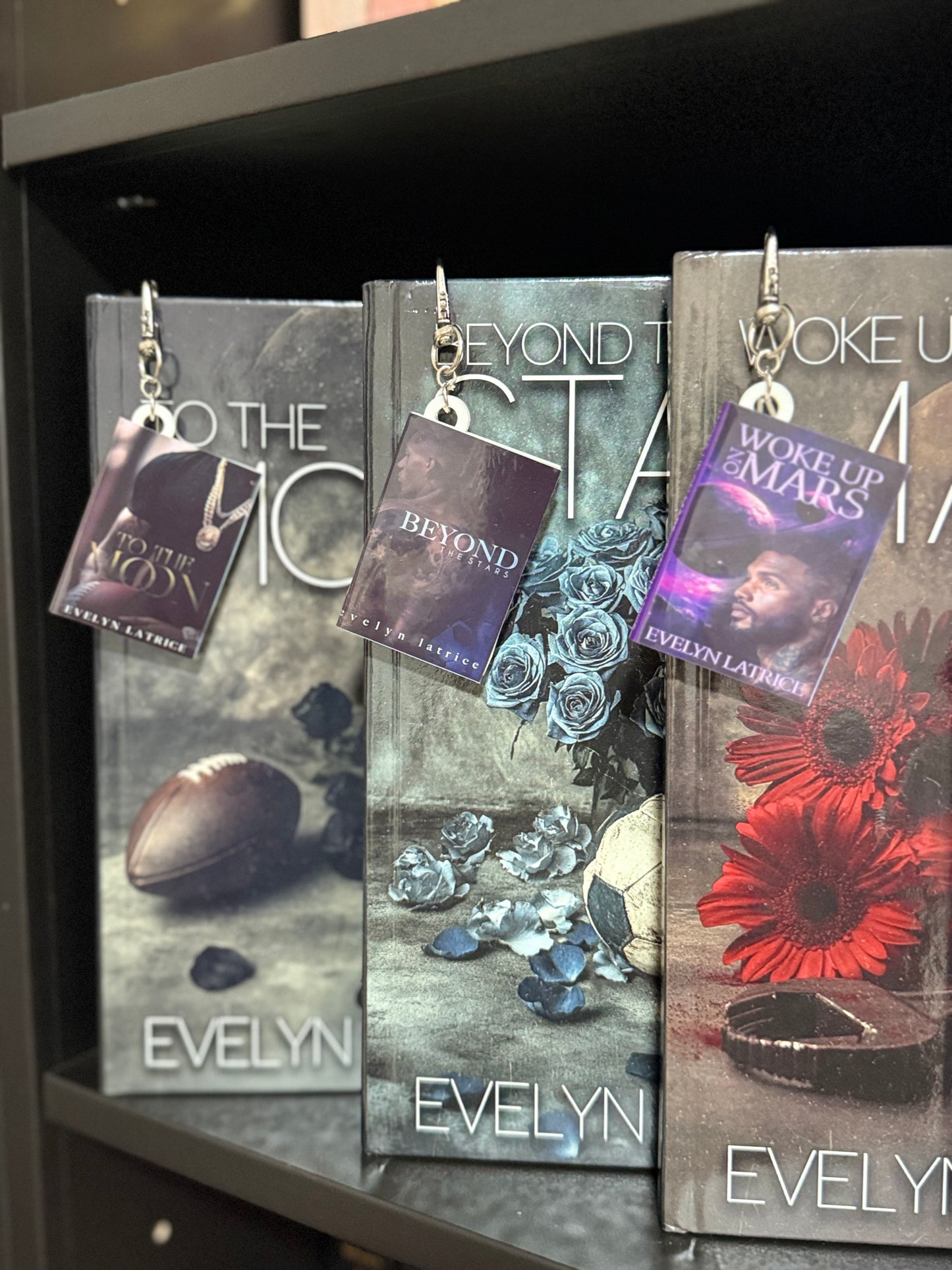 The 8th Wonder book playlist keychain