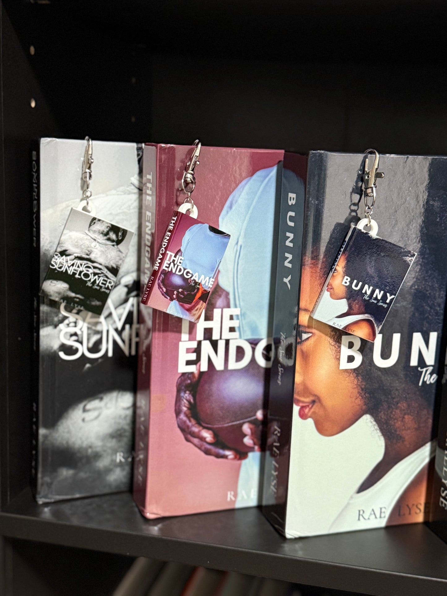 Rae Lyse book playlist keychain